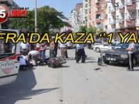 BAFRA’DA MOTOSİKLET KAZASI ‘’ 1 YARALI’’
