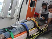 İNŞAATTAN DÜŞEN İŞÇİ HASTANELİK OLDU