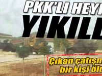 PKK'lı Mahsum Korkmaz heykeli yıkıldı