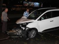 OTOMOBİL AĞACA ÇARPTI: 1 YARALI
