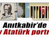 Anıtkabir'de dev Atatürk portresi