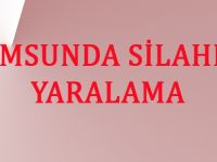 SAMSUN'DA SİLAHLA YARALAMA