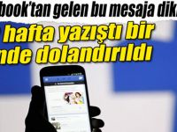 Facebook’tan gelen bu mesaja dikkat!