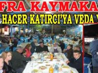 BAFRA KAYMAKAMI ALİ KATIRCIYA VEDA YEMEĞİ