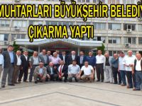 BAFRA MUHTARLARI BÜYÜKŞEHİR BELEDİYESİNE ÇIKARMA YAPTI