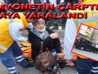 BAFRA,DA KAMYONET YAYA’YA ÇARPTI ‘’ 1 YARALI ‘’
