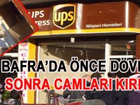 BAFRA'DA İŞ YERİNE SALDIRDILAR