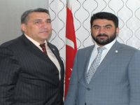TÜRK KIZILAYI BAFRA BAŞKANI OSMAN GENÇ,  BAFRA MÜFTÜSÜNÜ ZİYARET ETTİ