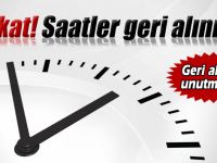 Saatler yarın gece geri alınacak!