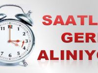 Saatler geri alınacak!