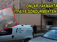 ÖZELLEŞEN TEKEL BİNASINDA YANGIN ÇIKTI