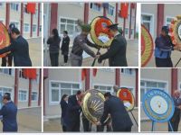 Alaçam'da 29 Ekim Cumhuriyet Bayramı Çelenk Koyma Töreni