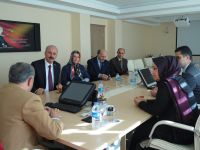 TÜRK EĞİTİM SEN İLÇE YÖNETİM KURULU BAFRA KAYMAKAMI HALİS ARSLAN'I ZİYARET ETTİ: