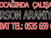 ÇAY OCAĞINDA ÇALIŞACAK GARSON ARANIYOR