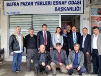 PAZAR YERLERİ ESNAF ODASINDAN BAŞKANLARA KAHVALTI