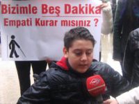 Öğrencilerden engellilerle empati projesi!