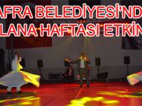 BAFRA BELEDİYESİ'NDEN MEVLANA HAFTASI ETKİNLİĞİ