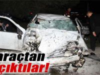Samsun'da otomobil takla attı: 4 yaralı