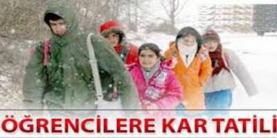 OKULLARA KAR TATİLİ