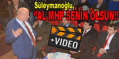 SÜLEYMANOĞLU'NDAN SERT SÖZLER