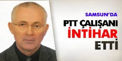 Samsun PTT'de Şok İntihar! Kendini Arşivde Boruya Astı!