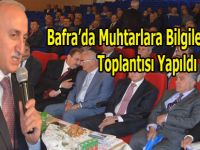 Bafra'da Muhtarlara Bilgilendirme Toplantısı Düzenlendi