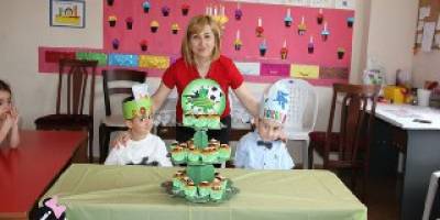 PENGUEN ANAOKULU'NDA ÇİFTE  DOĞUM  GÜNÜ PARTISI