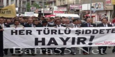 Bafra Eğitim Sendikaları saldırıyı kınadı