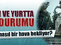 SAMSUN VE YURTTA 26 HAZİRAN HAVA DURUMU