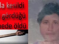 Bafra`da baltayla kesilen kadın öldü