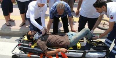 İlkadım'da kazada hurdacı yaralandı