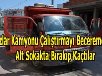 BAFRA'DA KAMYONU ÇALIŞTIRMAYINCA ÇALAMADILAR