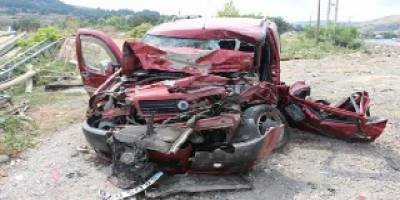 SAMSUN'DA TRAFİK KAZASI: 4 YARALI