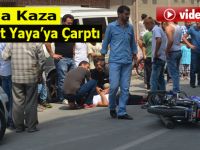 Bafra'da Motosiklet Yaya'ya Çarptı '' 2 Yaralı ''