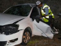 BAFRA,DA İKİ OTOMOBİL ÇARPIŞTI: 6 YARALI