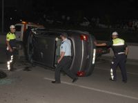 SAMSUN'DA OTOMOBİL TAKLA ATTI: 4 YARALI
