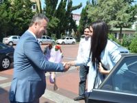 Karaaslan, Başkan Topaloğlu’nu Makamında Ziyaret etti