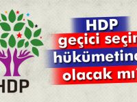 HDP, geçici seçim hükümetinde yer alacak