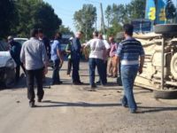 Kuşcular mahallesinde aynı köyden iki kişi çarpıştı