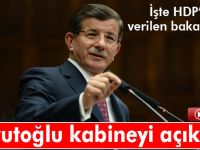 Bakanlar kurulu açıklandı