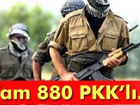Şırnak'ta iki yılda 880 PKK'lı teslim oldu
