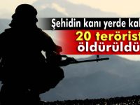 Hakkari'de 20 terörist öldürüldü