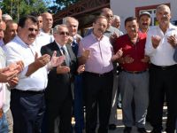 BAŞKAN ŞAHİN KARABURÇ MAHALLESİ'NDE TEMEL ATMA TÖRENİNE KATILDI