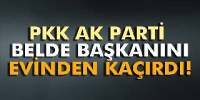 AK Parti belde başkanı kaçırıldı