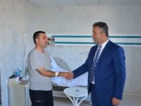 Başkan Sarıcaoğlu’na Hastane’de Ziyaret