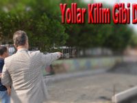 19 MAYIS İLÇESİNDE YOLLAR KİLİM GİBİ İŞLENİYOR.