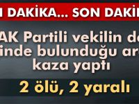 Trafik kazası, 2 ölü 2 yaralı