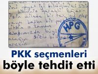 PKK seçmenleri böyle tehdit etti