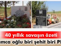 Aktütün şehidi Eyyüp ile PKK’lı Habeş yan yana yatıyor