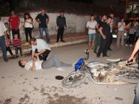Bafra'da Motosikletler Kafa Kafaya Çarpıştı '' 2 Yaralı''